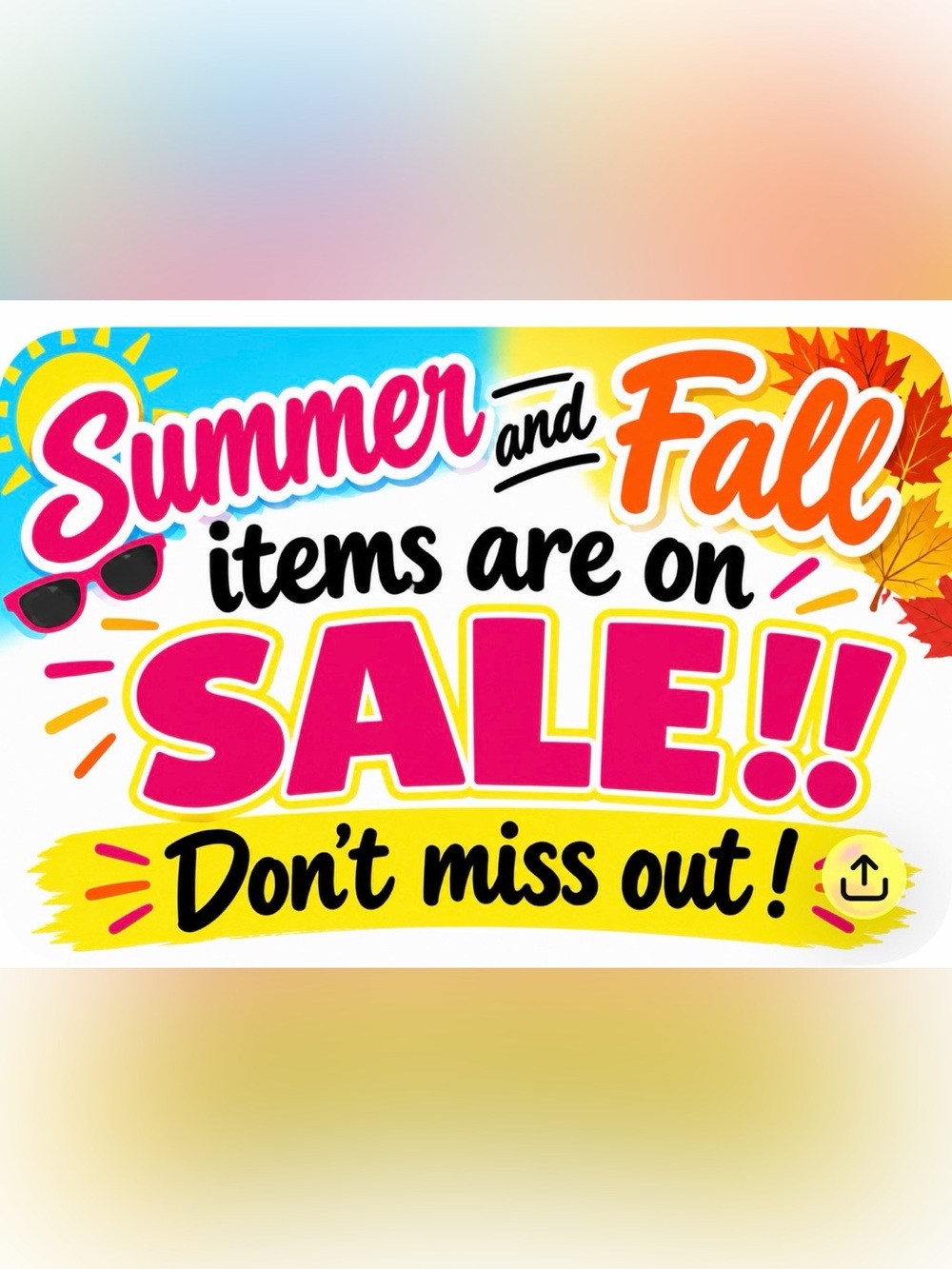 All summer and Fall items are sale!! Make an offer today ❤️